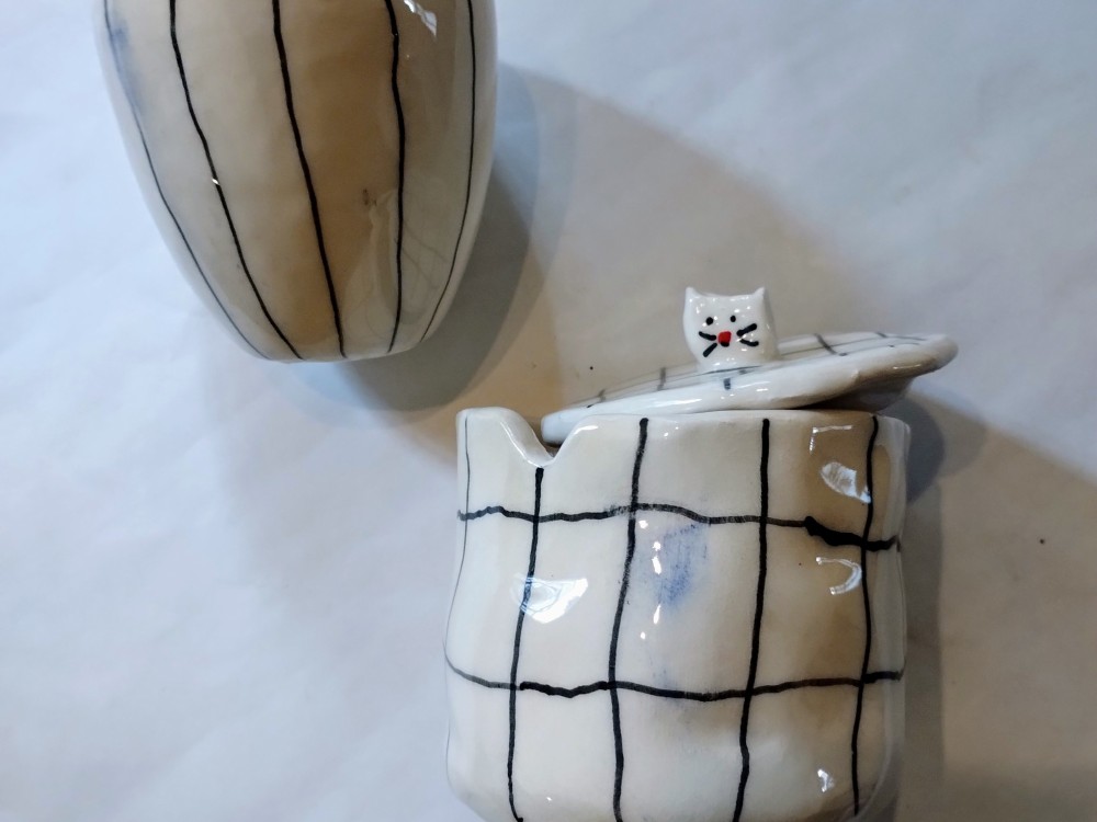 Juego Gatito Rayado (con detalles)