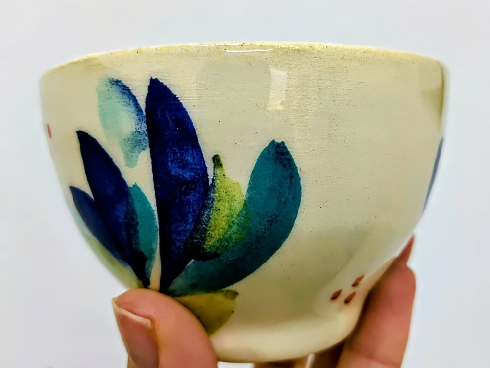 Pocillo algas azules